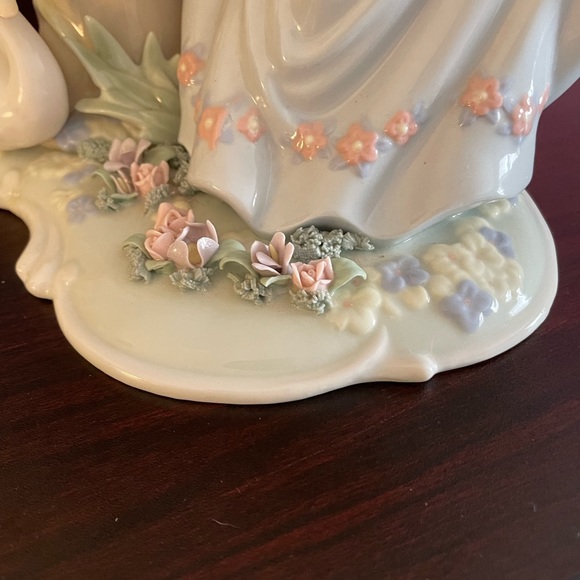 O’well Large vintage porcelain swan angel fountain figurine - Picture 2 of 10